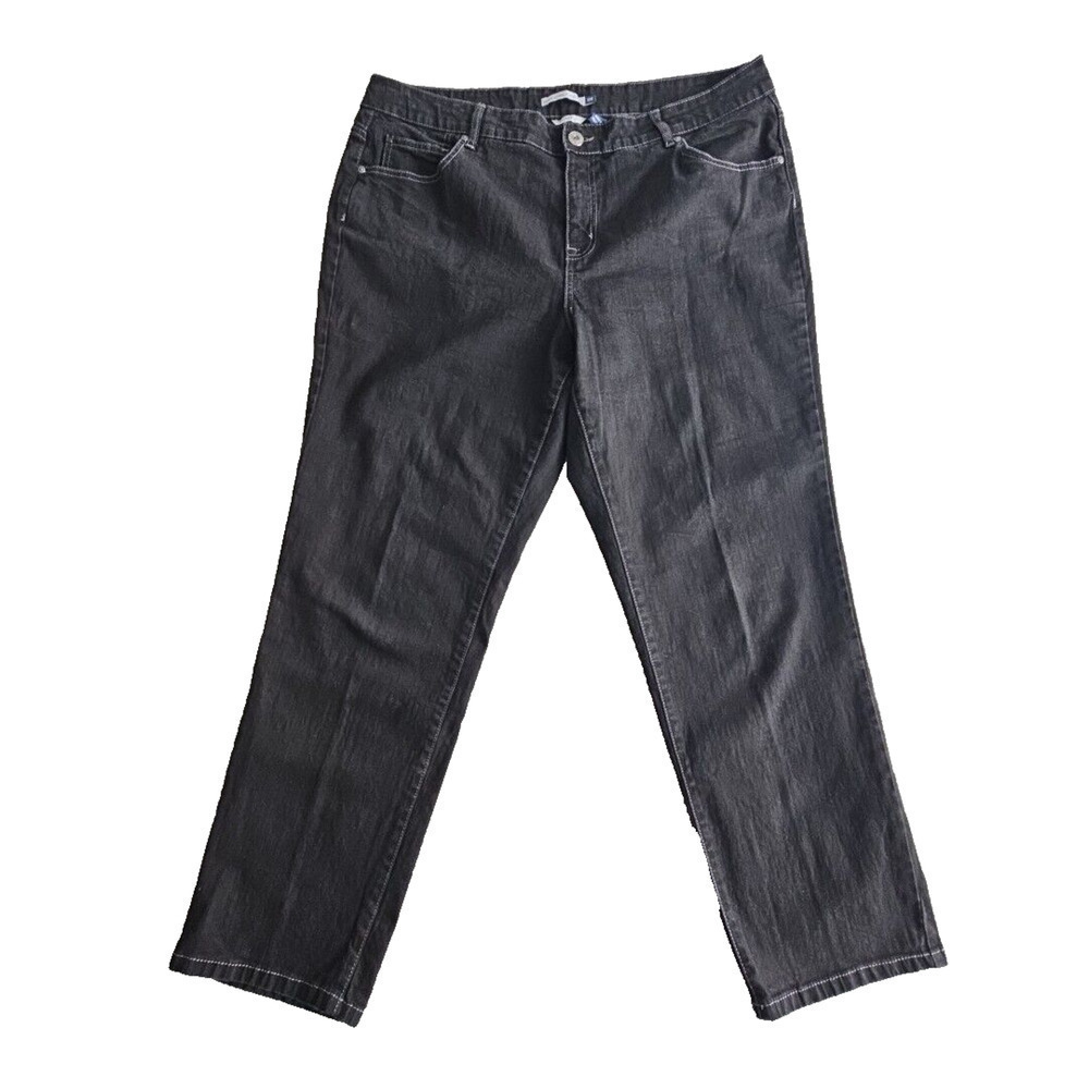 BandolinoBlu Jeans Women's‎ 18W (41Wx29L) Mandie Black Stretch LB2207 YD-SBK